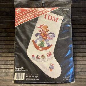 Banar Designs Counted Cross Stitch Christmas Stocking NEW